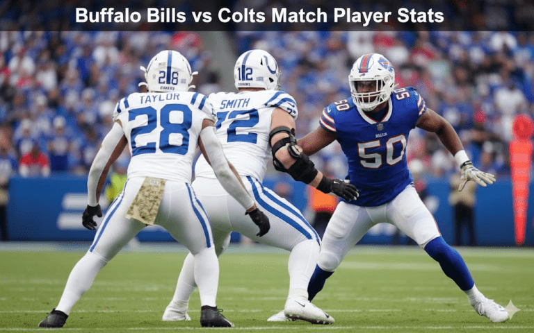 Buffalo Bills vs Colts Match Player Stats