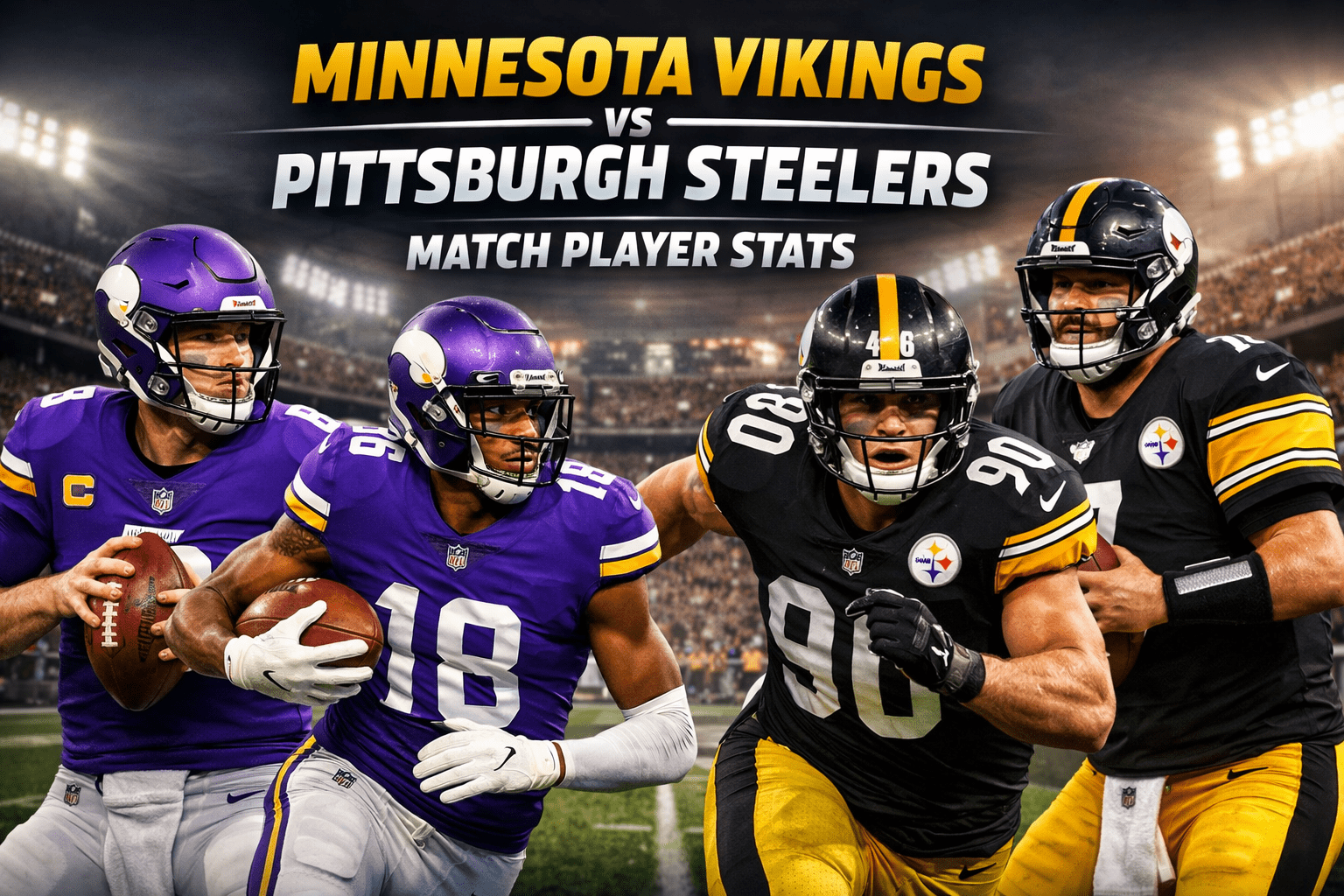 Minnesota Vikings vs Pittsburgh Steelers Match Player Stats