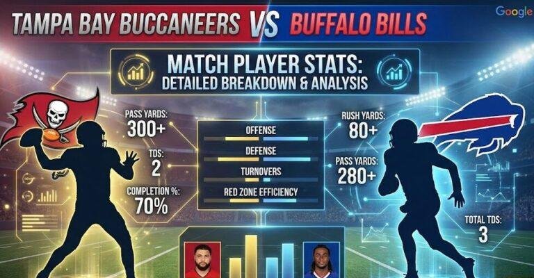 Tampa Bay Buccaneers vs Buffalo Bills Match Player Stats