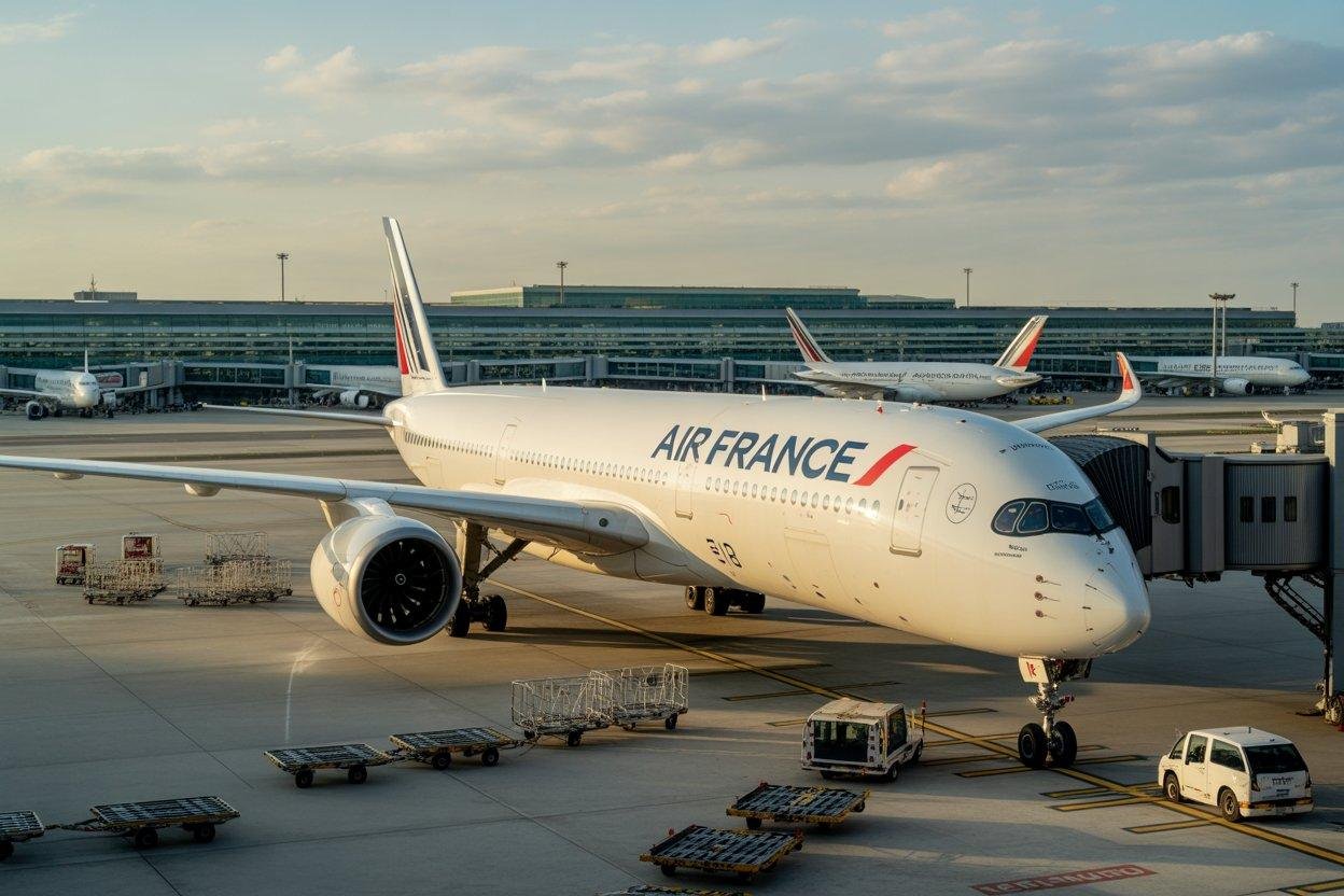 Air France A350 Chicago Flight Return