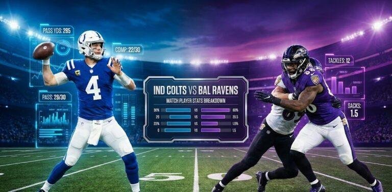 Indianapolis Colts vs Baltimore Ravens Match Player Stats